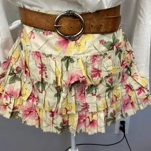 American eagle ruffled flowered mini skirt